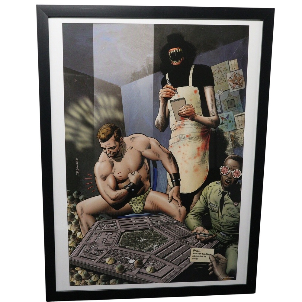DC Comics Framed Art Doom Patrol # Brian Bolland 12x16 Cover Print